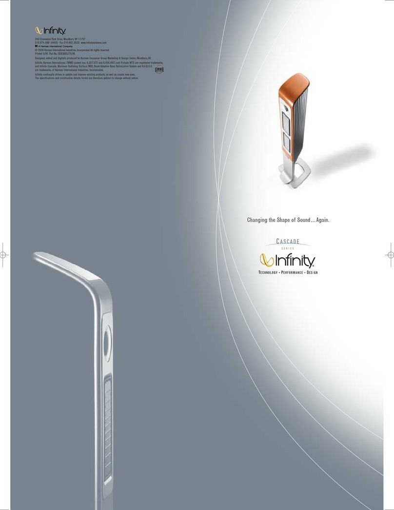 Infinity Cascade 3C User manual