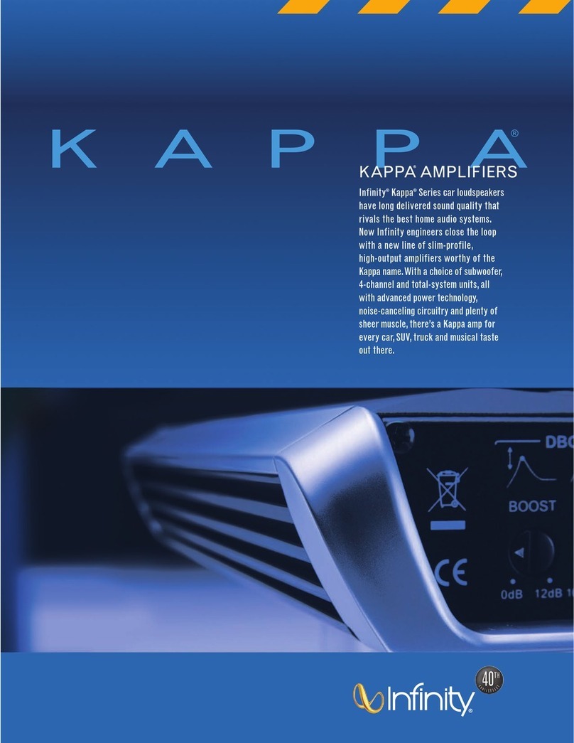 Infinity Kappa Center User manual