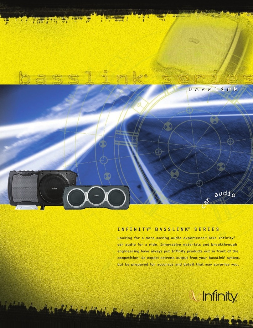 Infinity Basslink 4SC User manual