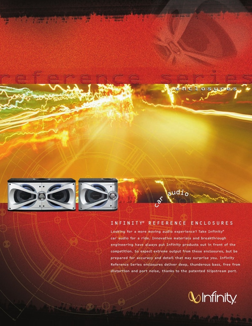 Infinity Reference 1220de User manual