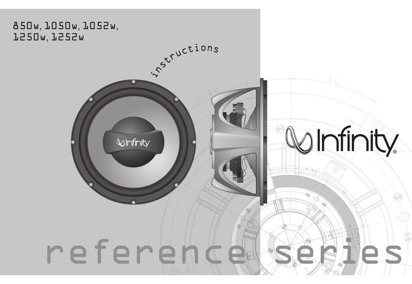 Infinity Reference 1252w User manual