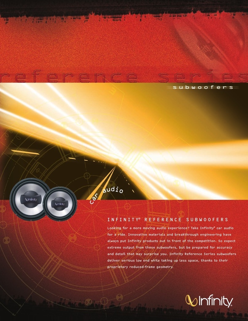 Infinity Reference 1252w Service manual