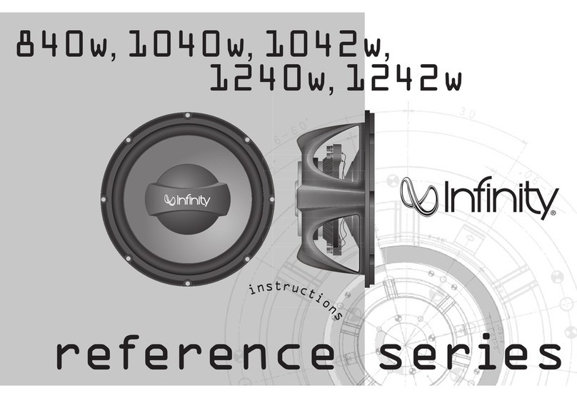 Infinity Reference 1042w User manual