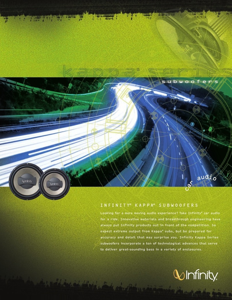 Infinity Kappa Series 124.7w brochure