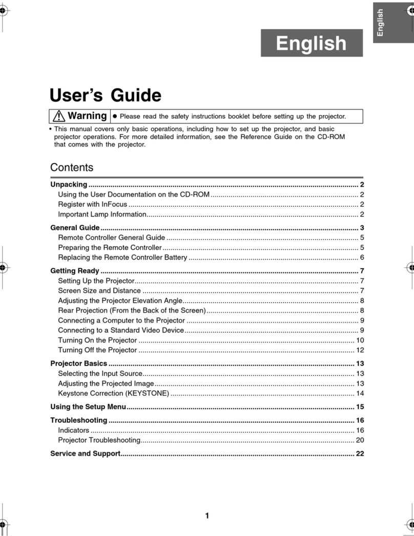 InFocus Work Big IN15 User manual