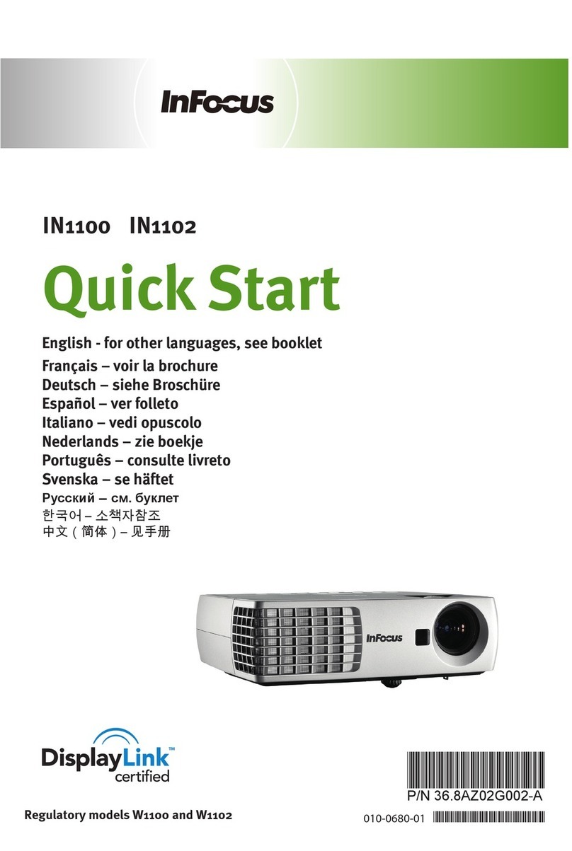 InFocus Work Big IN1100 User manual