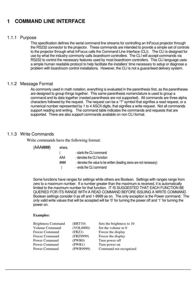 InFocus SP5000 User manual