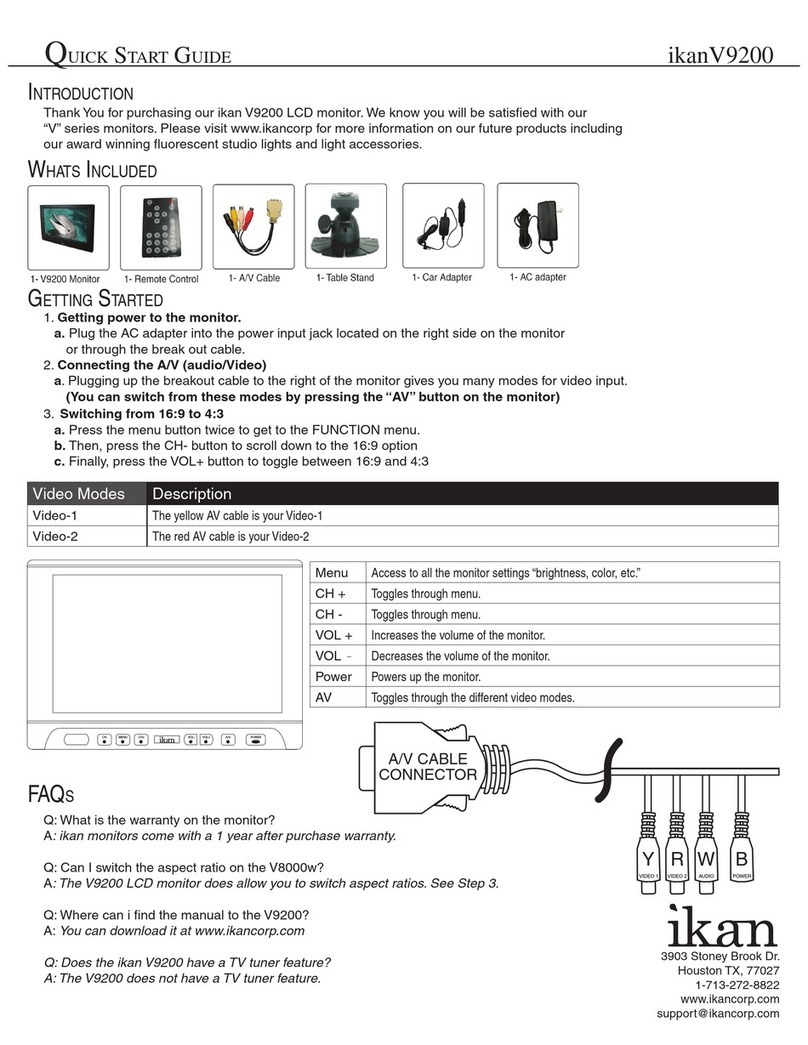 Ikan V8000W User manual