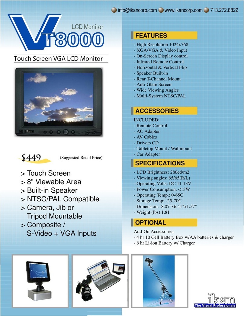Ikan V8000T Specifications