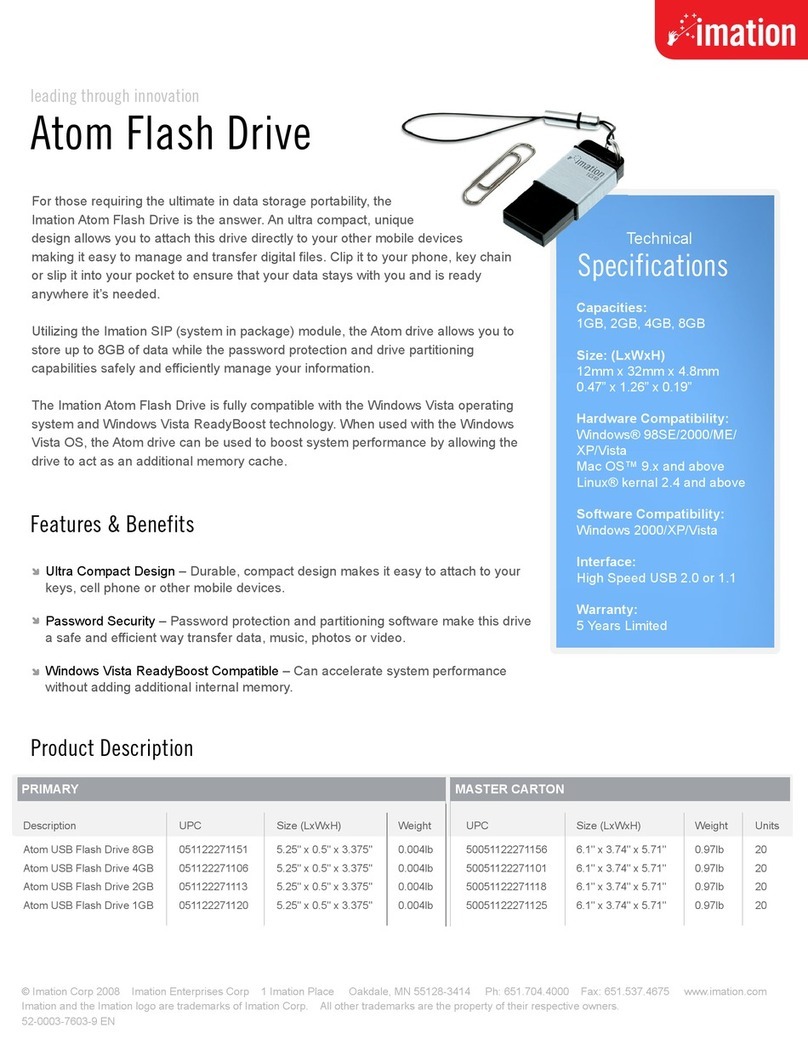 Imation Atom 1GB User manual