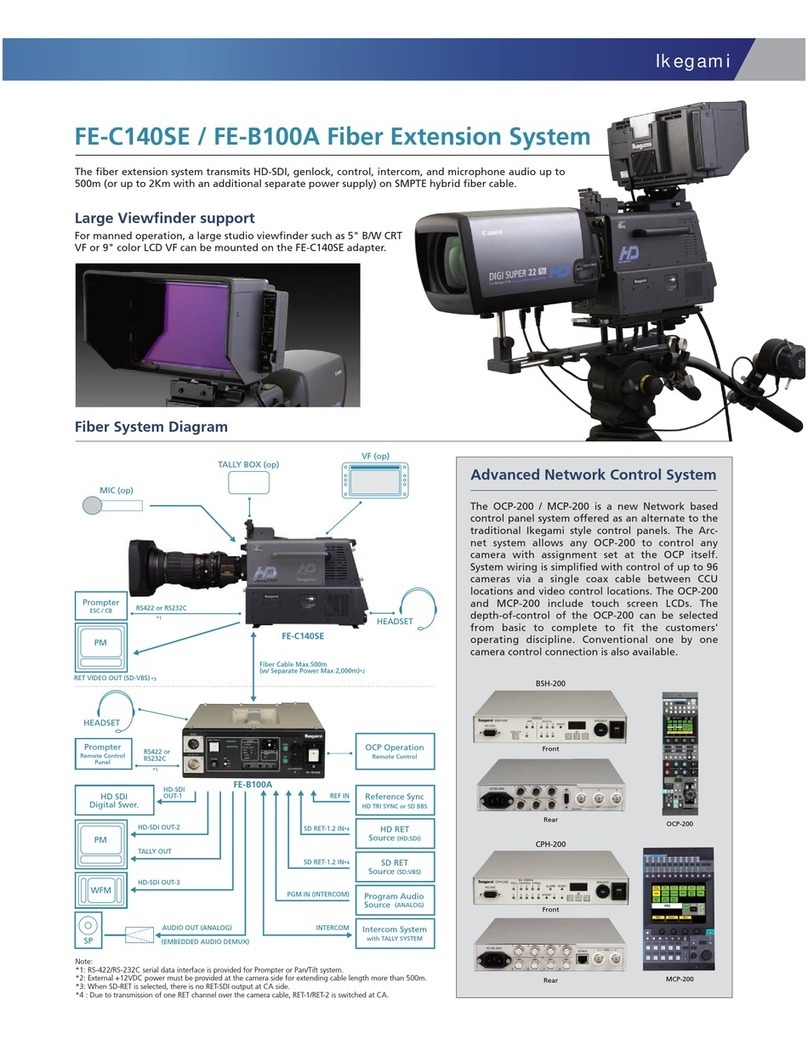 Ikegami FE-B100A Manual