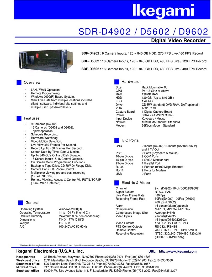 Ikegami SDR-D4902 User manual