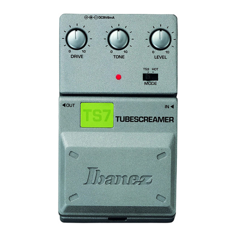 Ibanez Tone-Lok TS7 TubeScreamer User manual Ibanez Tone-Lok TS7 TubeScreamer User manual