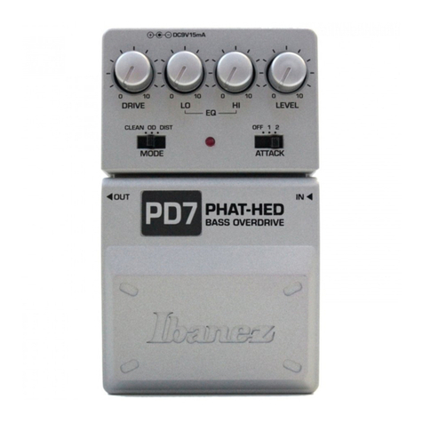 Ibanez Tone-Lok PD7 PHAT-HED User manual