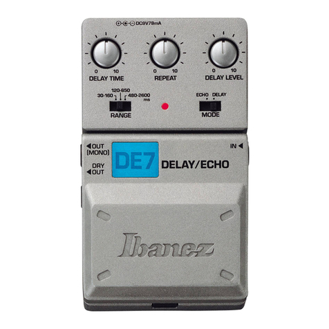 Ibanez Tone-Lok DE7 User manual Ibanez Tone-Lok DE7 User manual