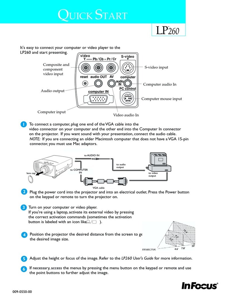 InFocus LP260 User manual