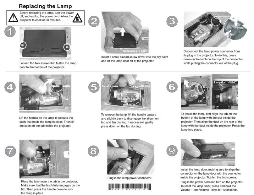 InFocus LP 120 Replacement instructions