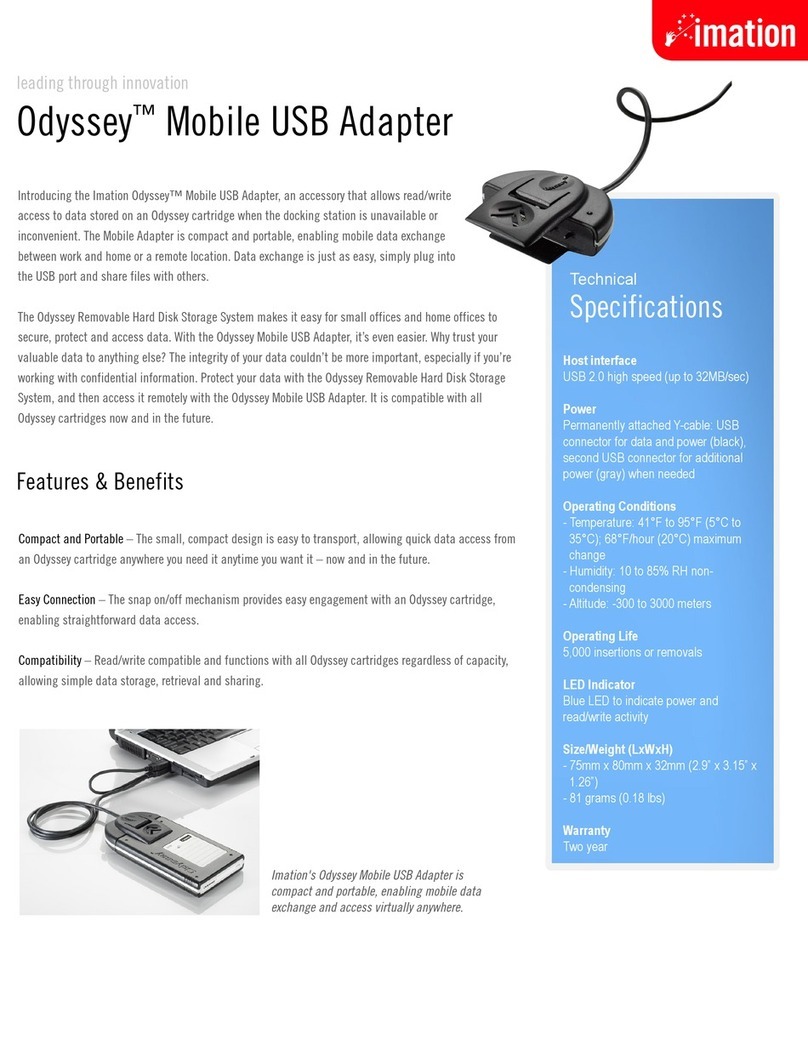 Imation 27019 Specifications