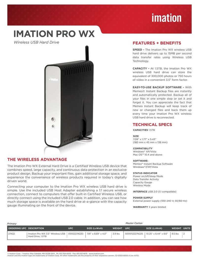 Imation Pro WX 1.5TB User manual Imation Pro WX 1.5TB User manual