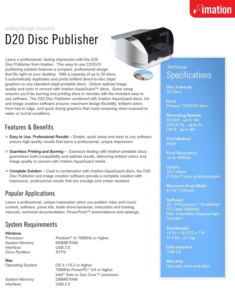 Imation D20 Specifications