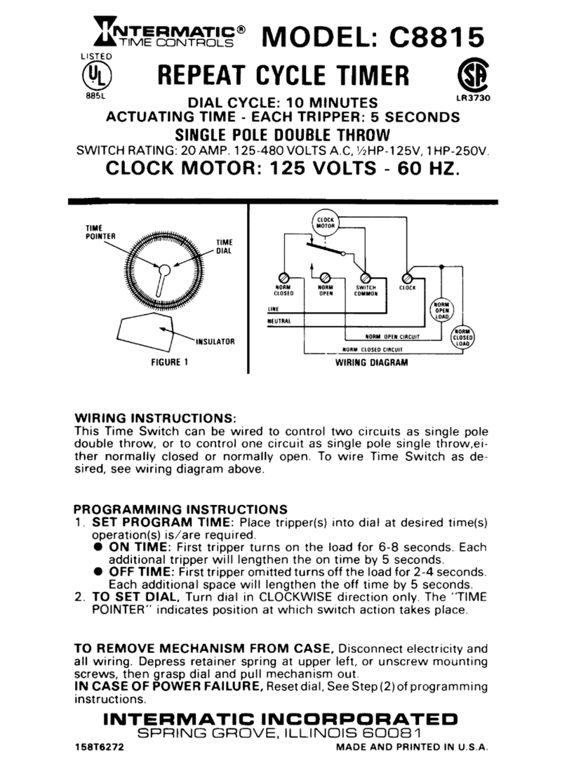 Intermatic C8815 instructions Intermatic C8815 instructions