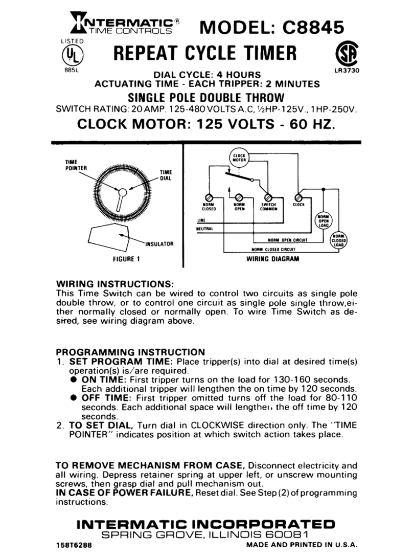 Intermatic C8845 Manual