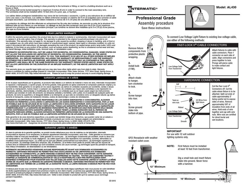 Intermatic AL430 Assembly procedures