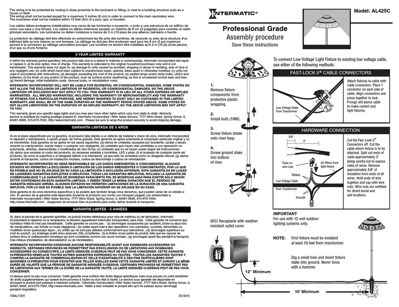 Intermatic AL425C Assembly procedures