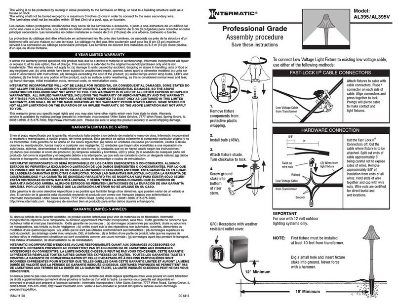 Intermatic AL395 Assembly procedures