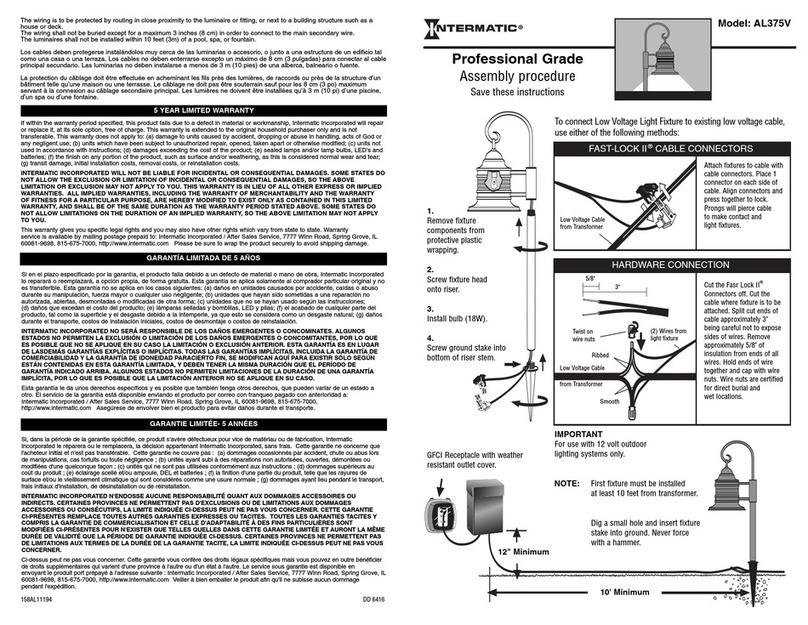 Intermatic AL375 Manual