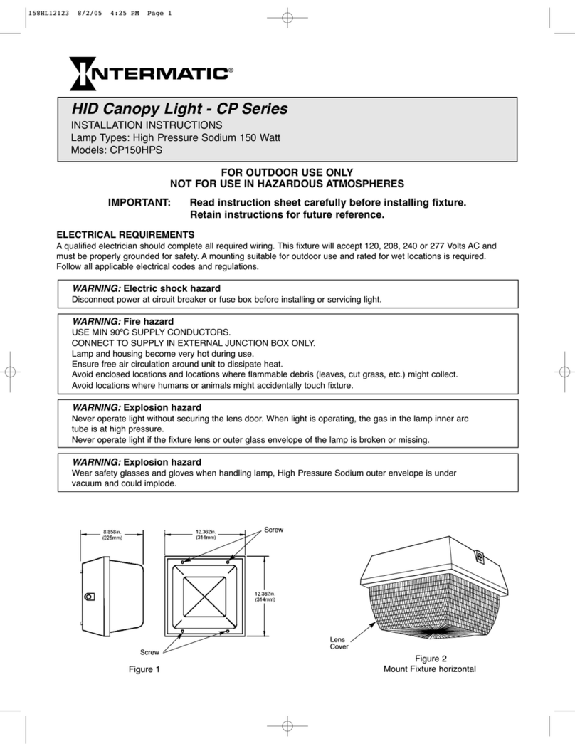 Intermatic CP150HPS installation instructions