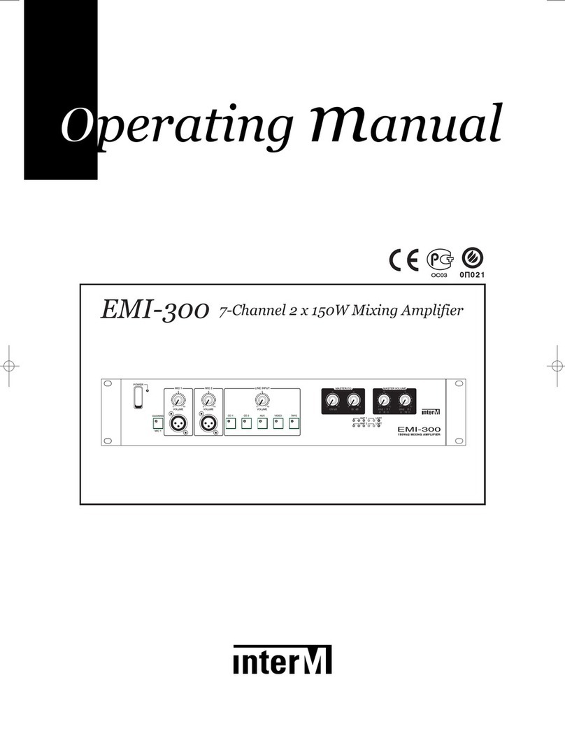 Inter-m EMI-300 operating manual