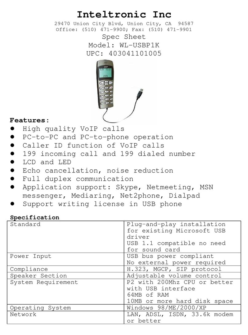 Inteltronic WL-USBP1K Spec sheet