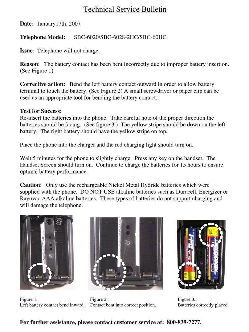SBC SBC-6020 Technical service bulletin