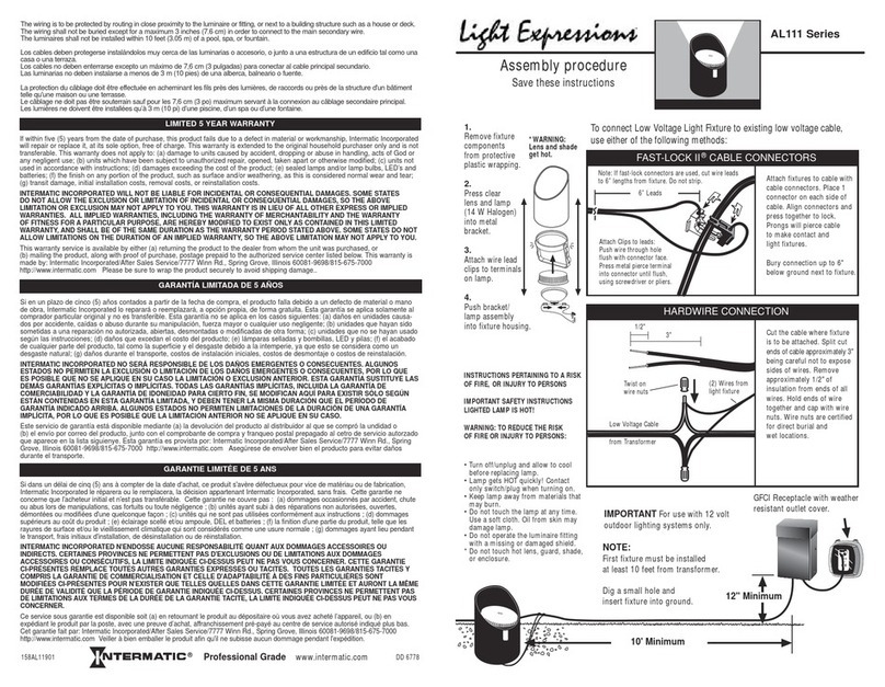 Intermatic AL111 Series Assembly procedures