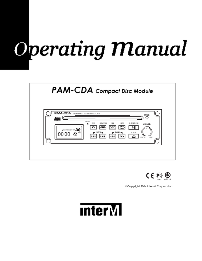 Inter-m PAM-CDA Operation manual