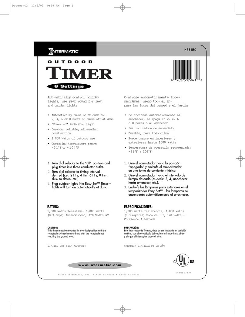 Intermatic HB51RC Manual