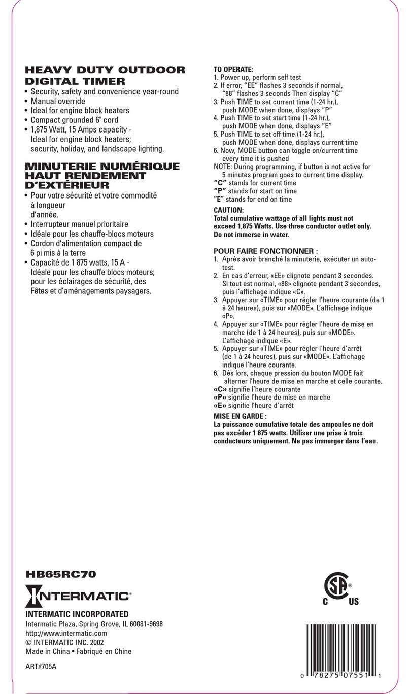 Intermatic HB65RC Manual