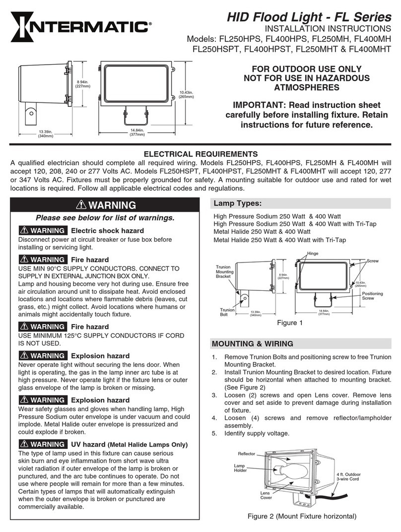 Intermatic FL250HPS installation instructions