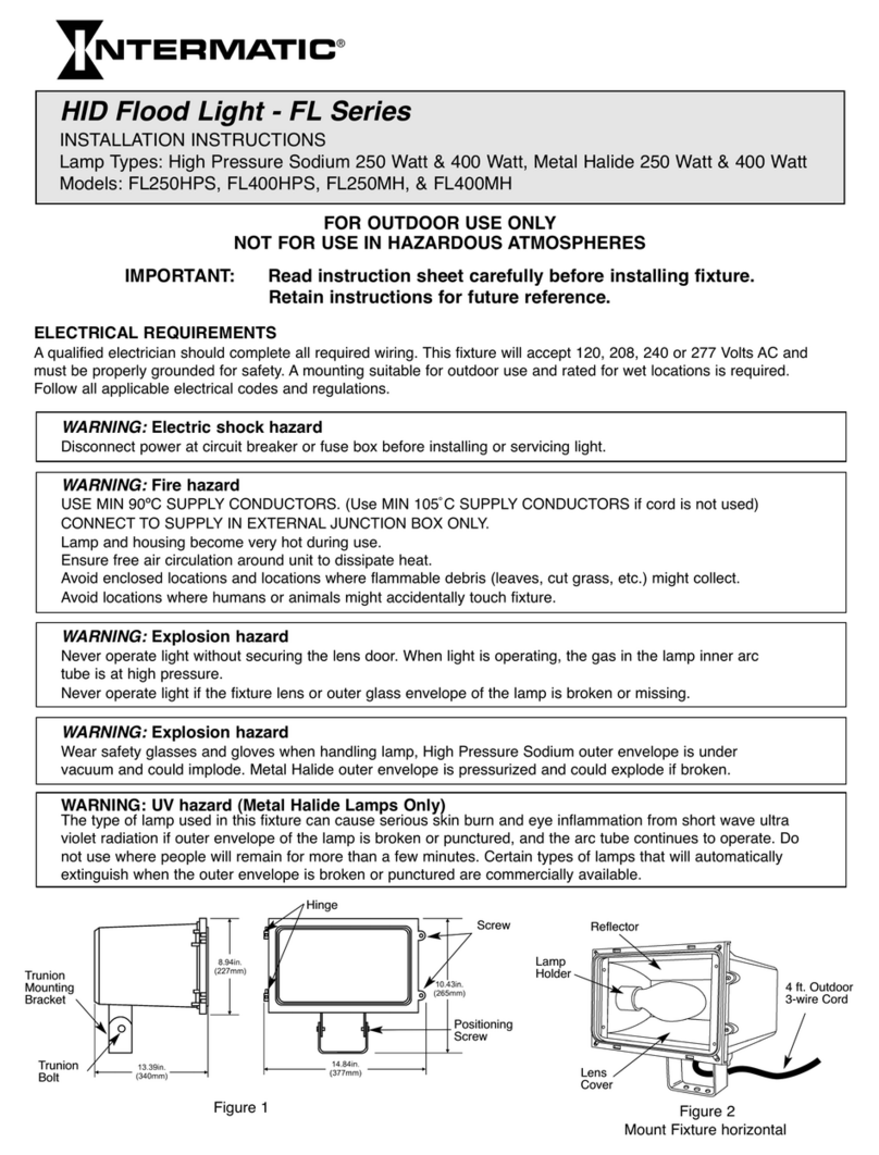 Intermatic FL250HPS installation instructions
