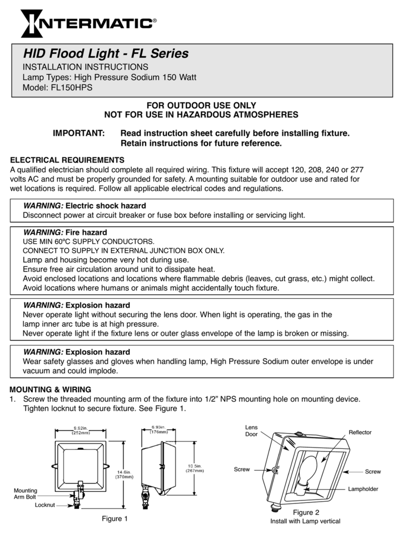 Intermatic FL150HPS installation instructions Intermatic FL150HPS installation instructions
