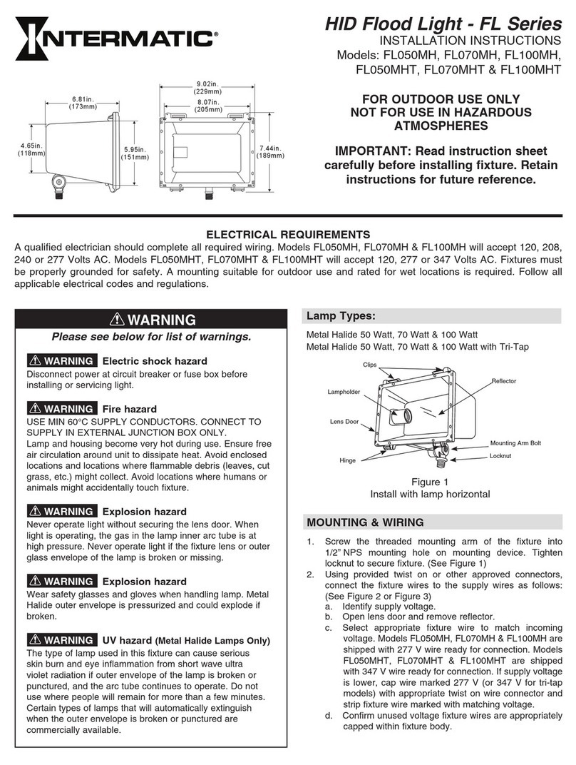 Intermatic FL050MH installation instructions