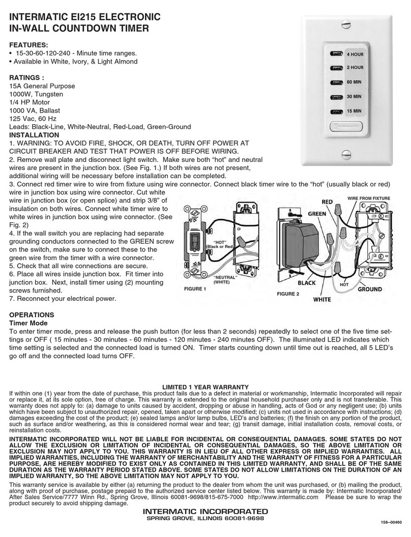 Intermatic EI215 Manual