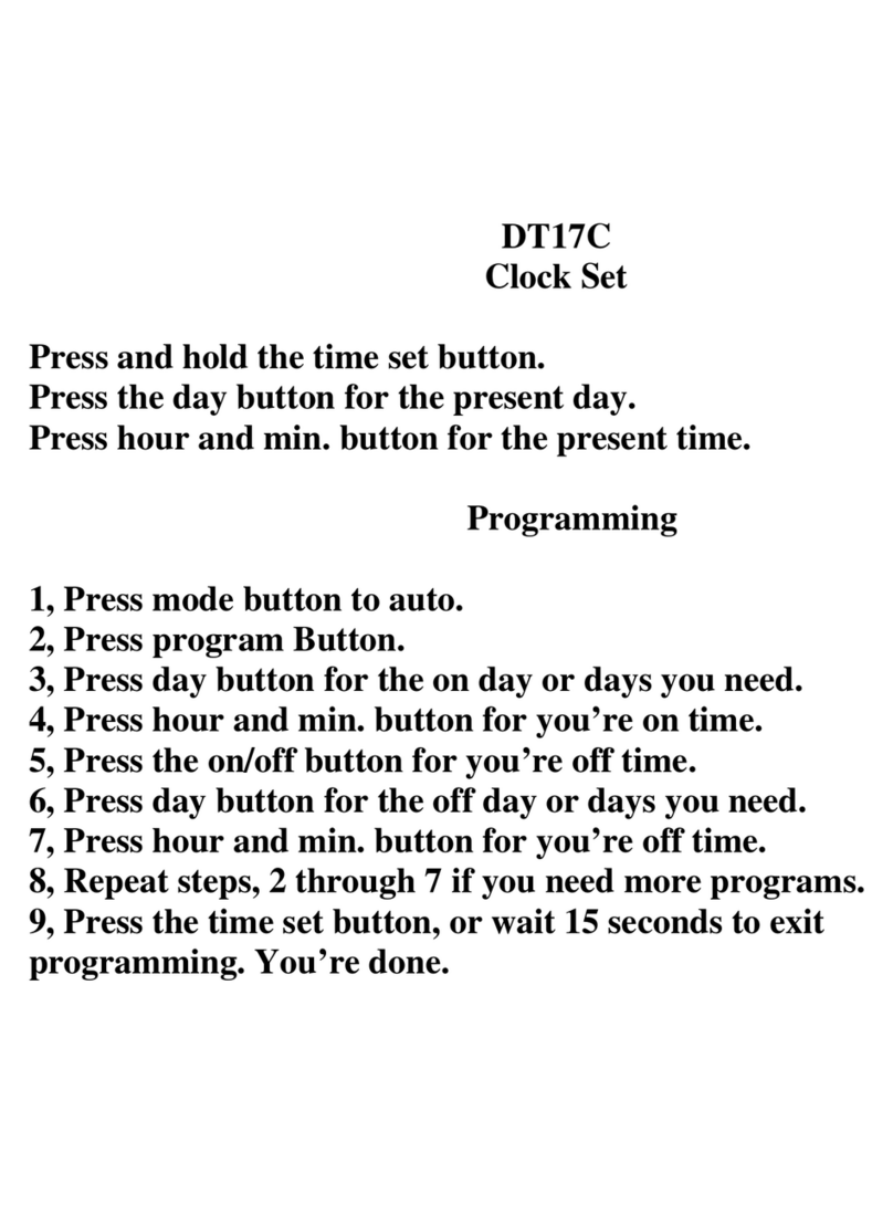 Intermatic DT17C supplementary guide