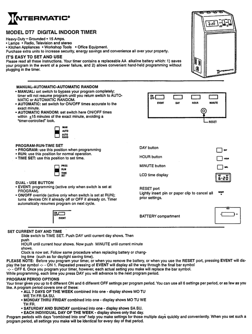Intermatic DT7 User manual
