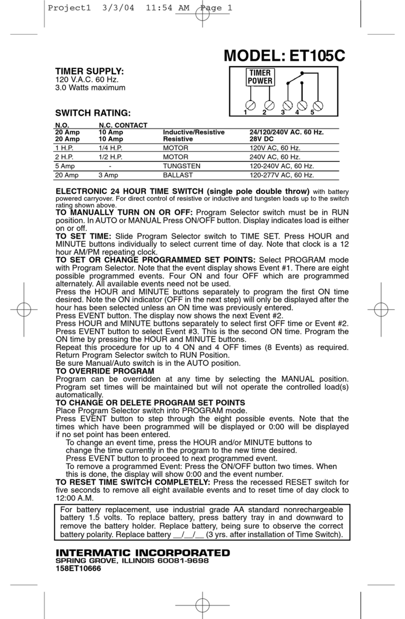 Intermatic ET105C Manual