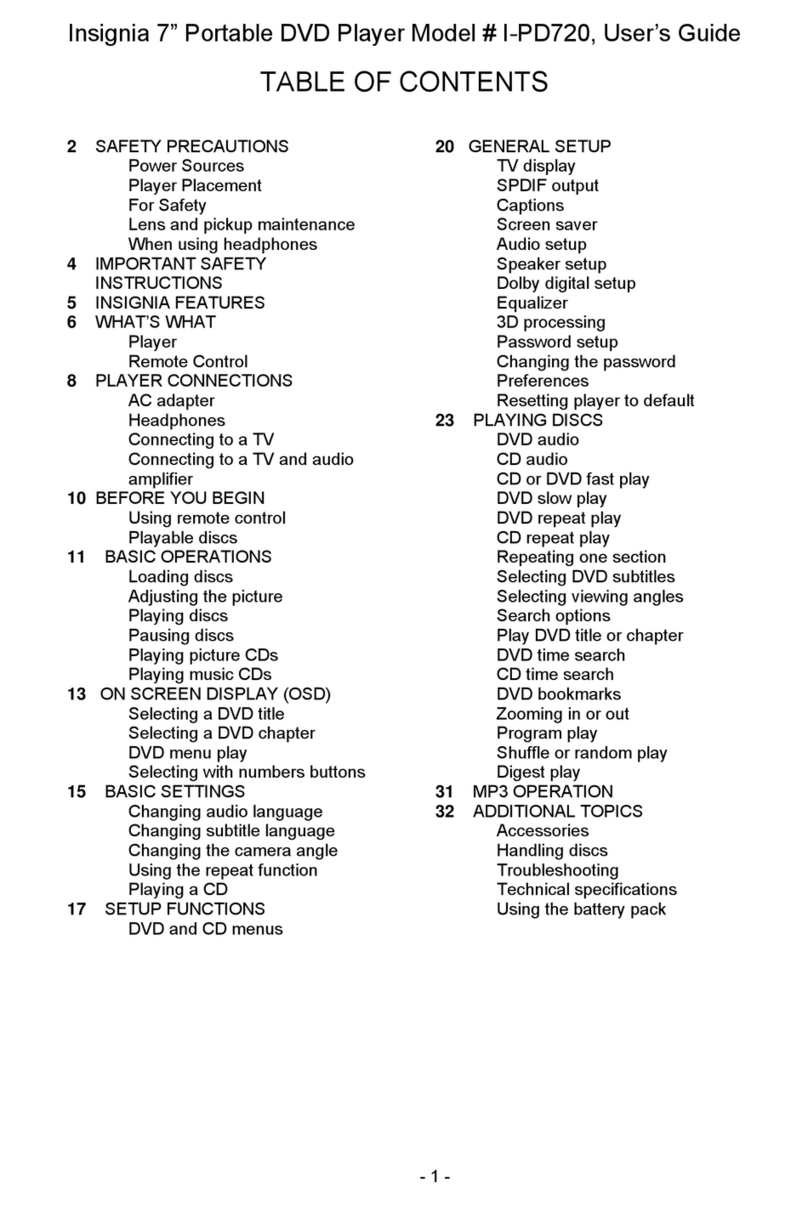 Insignia I-PD720 user guide