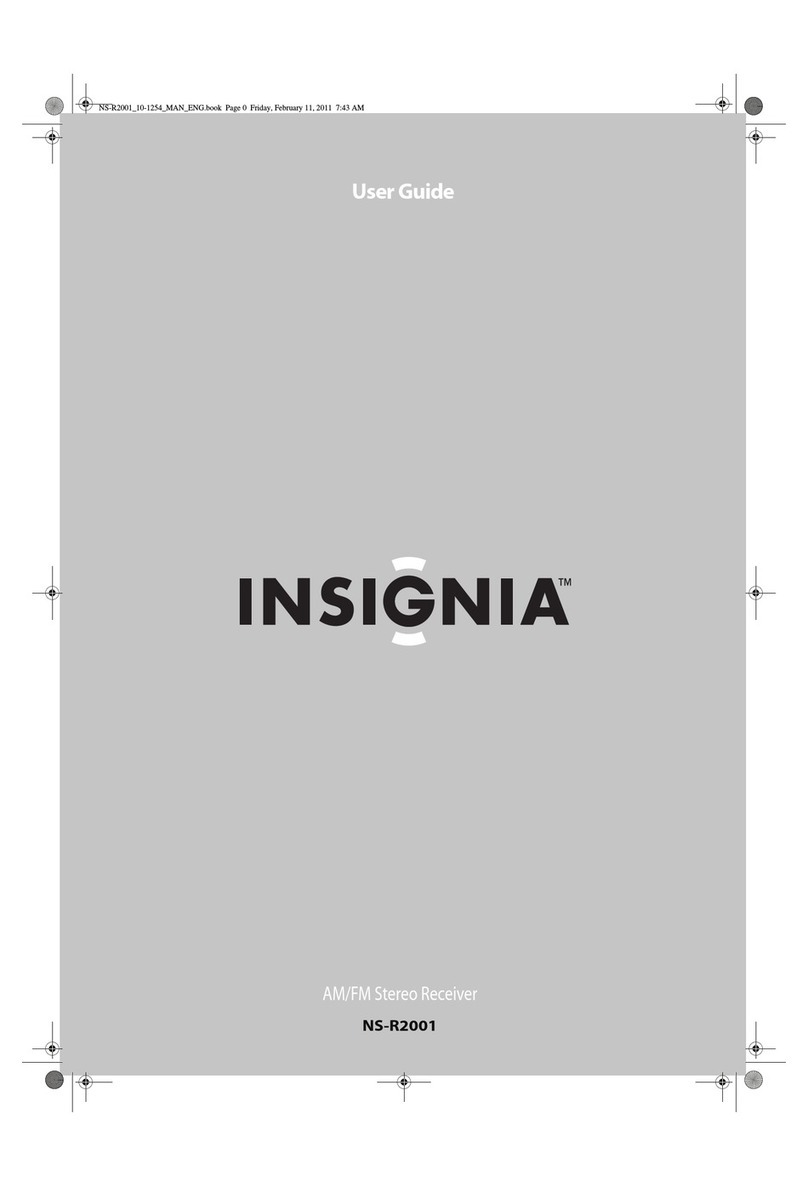 Insignia NS-R2001 User manual