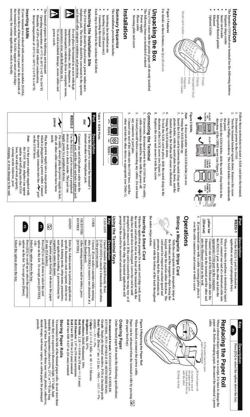 Ingenico i5310 Operating instructions
