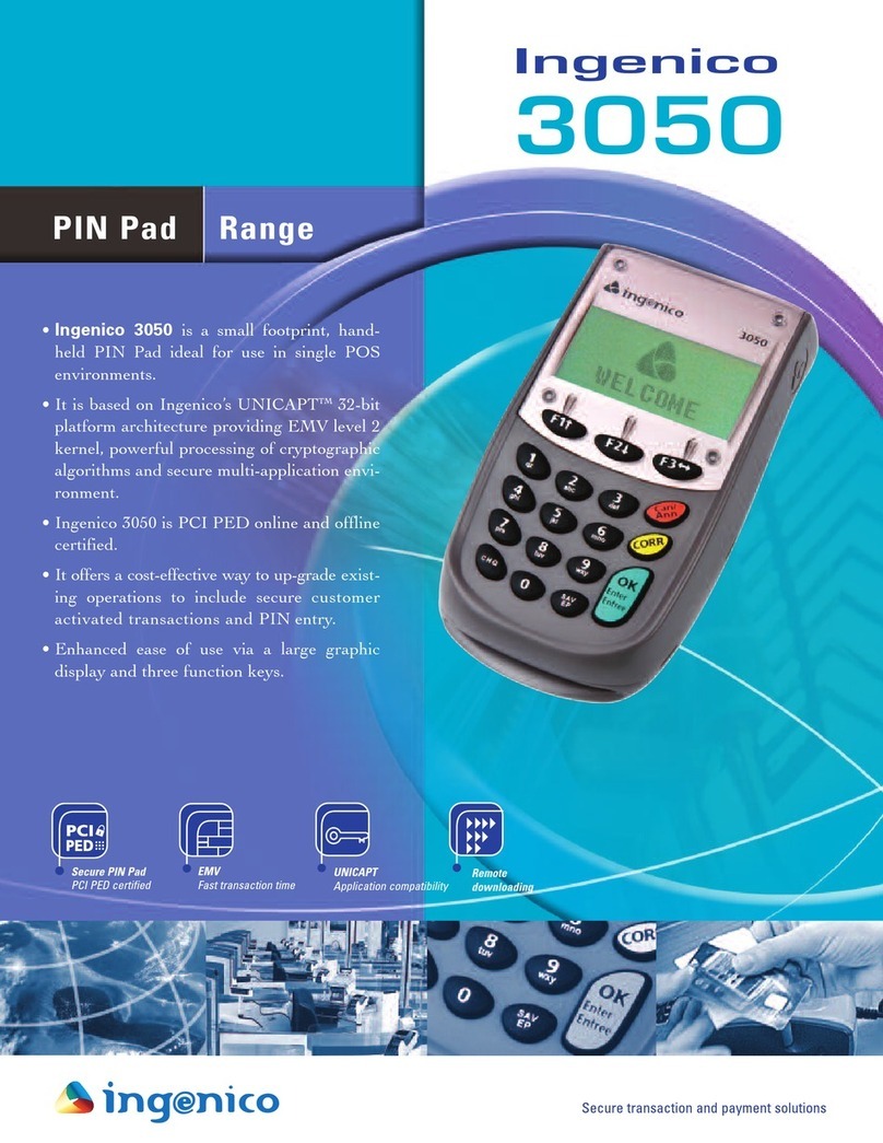 Ingenico i3050 Specifications